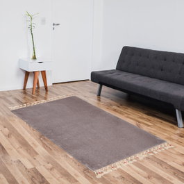 Conceptum Alfombrilla de baño Gris 100 x 200 cm